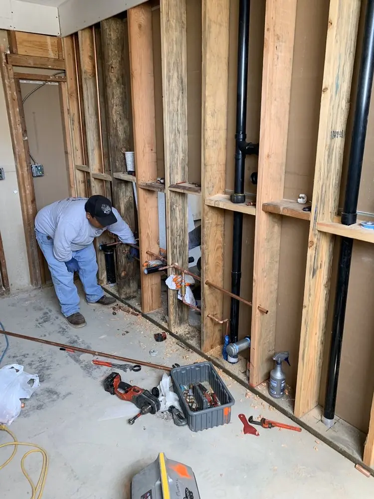 Commercial rough-in plumbing for Water Heater Replacement in Greenwich